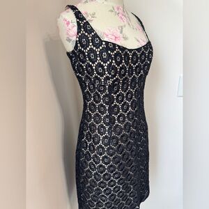 Elie Tahari Elegant Black Lace Mini Dress